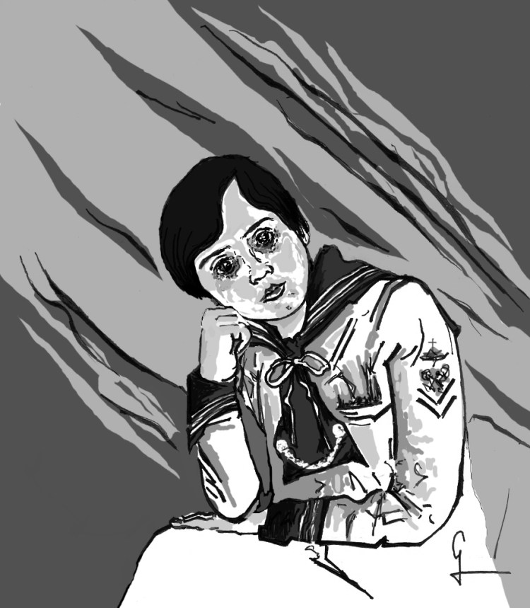 El niño de Somosierra por el artista hispano Germán Piqueras